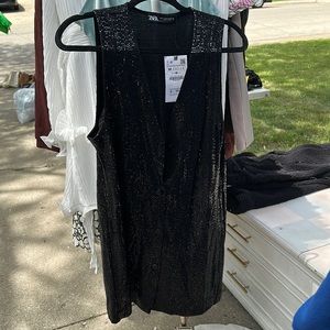 ZARA RETRO SEQUIN MINI DRESS